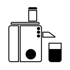 Juicer outline vector icon. Thin line black juicer icon, illustration from editable kitchen concept