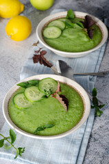 Fresh fruit gazpacho soup