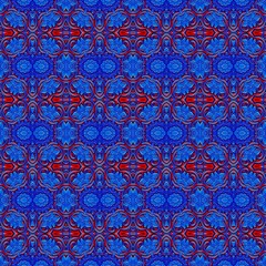 seamless background with multicolored repeating patterns.
3d illustration, 3d rendering.