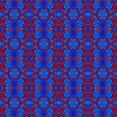 seamless background with multicolored repeating patterns.
3d illustration, 3d rendering.