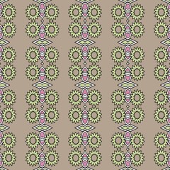 seamless background with multicolored repeating patterns.
3d illustration, 3d rendering.