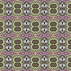 seamless background with multicolored repeating patterns.
3d illustration, 3d rendering.