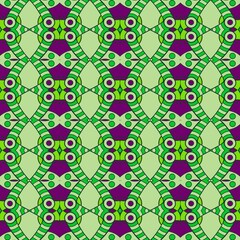 seamless background with multicolored repeating patterns.
3d illustration, 3d rendering.