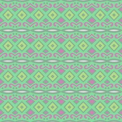 seamless background with multicolored repeating patterns.
3d illustration, 3d rendering.