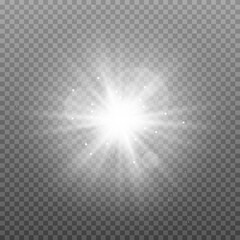 Obraz premium White sparkles, stars
