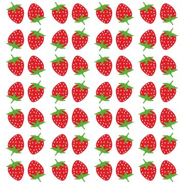 Seamless pattern with strawberries. Perfect for wallpapers, pattern fills, web page backgrounds, surface textures, textile.