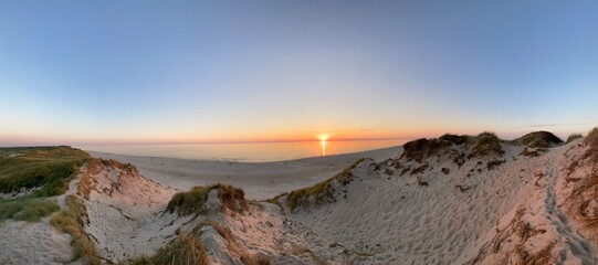 Sunset on the Skagen Beach