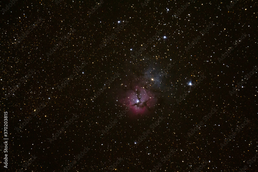 Canvas Prints stars and a colorful nebula in deep space
