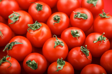 cherry tomatoes as background