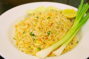 Chinese crab meat fried rice.