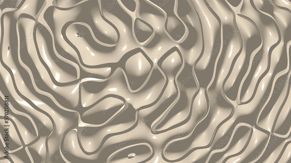 Poster uniform 3d abstract background of simple patterns of tuscan color with lighting and shadows for vari