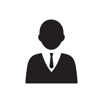 Businessman consultant icon black vector illustration