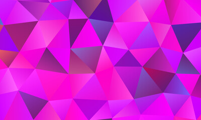Fuchsia color polygonal abstract background. Great illustration for your needs.