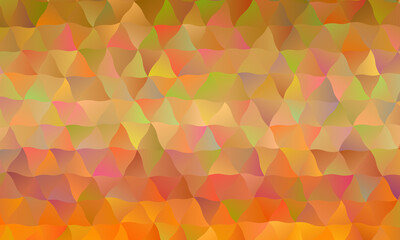 Obraz premium Brown, yellow and red polygonal abstract background. Great illustration for your needs.