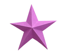 Obraz premium A purple origami paper star