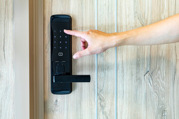 Hand open door digital and access control in a condo