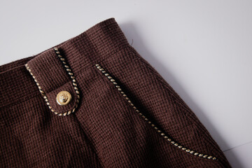 Brown textured clothing fashion background