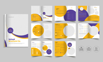Back to school brochure template | Kids school admission Brochure cover | Education brochure layout