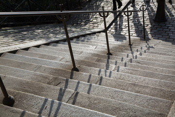 Stairs in Montmartre; Paris