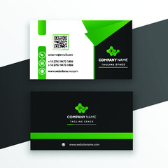 blue-black business card design template