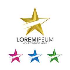 Modern star logo with arrow icon