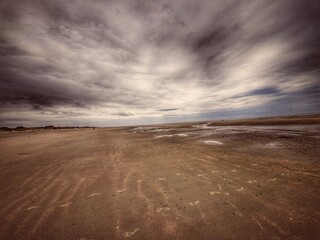 storm over the sea