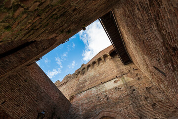 The walled town of Cittadella in Italy