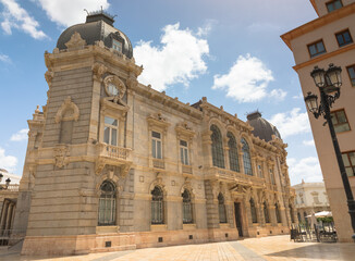 Obraz premium The art nouveau City Hall, Cartagena, Murcia, Spain