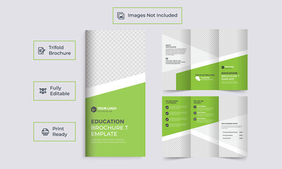 Education Tri-fold Brochure Template Design