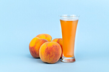 Glass of Peach Juice