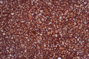 background and texture of decorarive Red Terrazzo Floor
