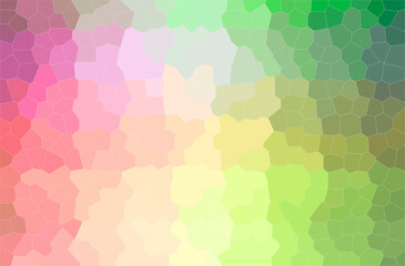 Fototapeta na wymiar Abstract illustration of green, pink, red, yellow Little Hexagon background