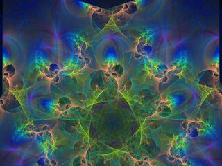 Imaginatory fractal background Image