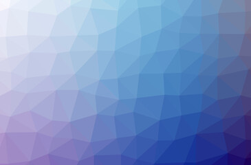 Obraz premium Illustration of abstract low poly blue horizontal background.