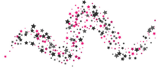 Shooting stars confetti. Multi-colored stars. Holiday background. Abstract texture on a white background. Design element. Vector illustration, EPS 10