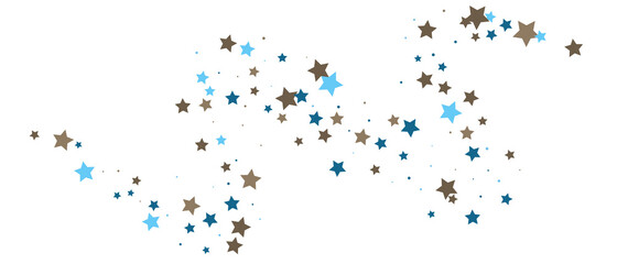 Fototapeta premium Shooting stars confetti. Multi-colored stars. Holiday background. Abstract texture on a white background. Design element. Vector illustration, EPS 10