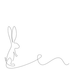 Bunny animal on white background vector illustration 