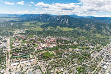 Aerial Photo of Boulder, Colorado, USA