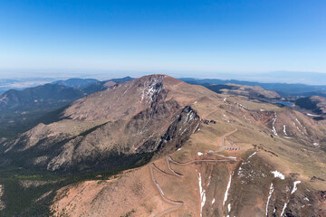 Aerial Photo of Pike's Peak Summit