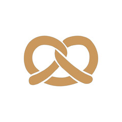 delicious pretzel logo for bakery