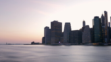 Obraz premium landscape of lower manhattan NYC 