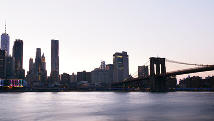 Fototapeta na wymiar landscape of lower manhattan NYC 