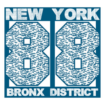 New York, typography t-shirts, graphic design, printing New York