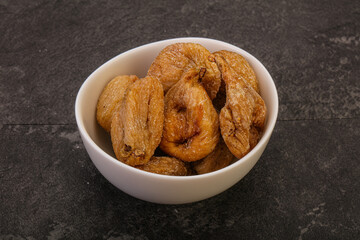Dry sweet fig fruit heap