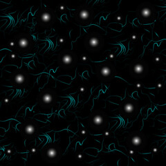 Geometric star pattern. Vector star pattern on black background