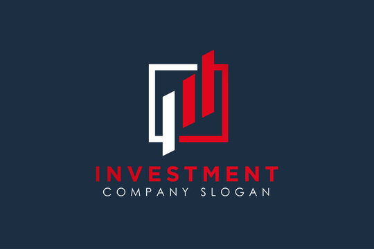 Initial M Letter Logo Design, Vector Business Investment Logo Element