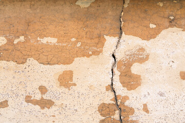 old wall with cracks background