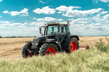 tractor in field