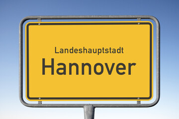 Ortstafel Landeshauptstadt Hannover (Symbolbild)