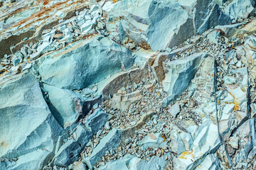 green natural rock texture, close view